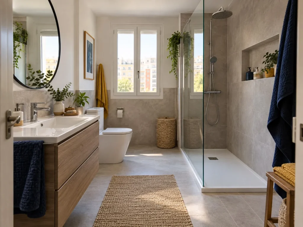 Baño reformado con ducha